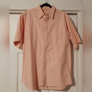 Faded Glory Men's Light Coral Button Down Shirt | Size L